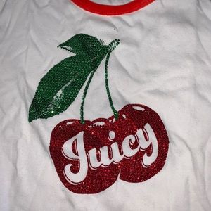 Juicy x Swarovski Ringer Cherry Tee